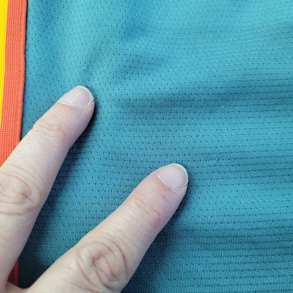 Nike Dri-Fit DNA Basketball Shorts Men L Teal Retro Pockets Drawstring Spell Out - Picture 11 of 15